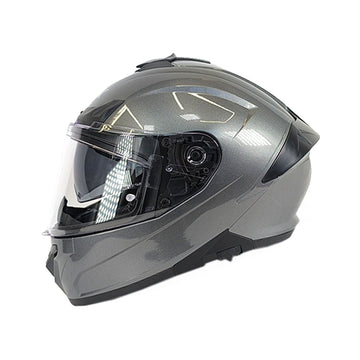 CASCO INTEGRAL SMK TYPHOON PLANO GRIS BRILLANTE ANTHRACITE